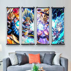 Cuadro Lienzo Colgante Anime de acción - Póster Pergamino Super Saiyan