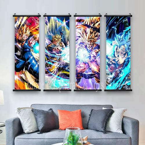 Cuadro Lienzo Colgante Anime de acción - Póster Pergamino Super Saiyan