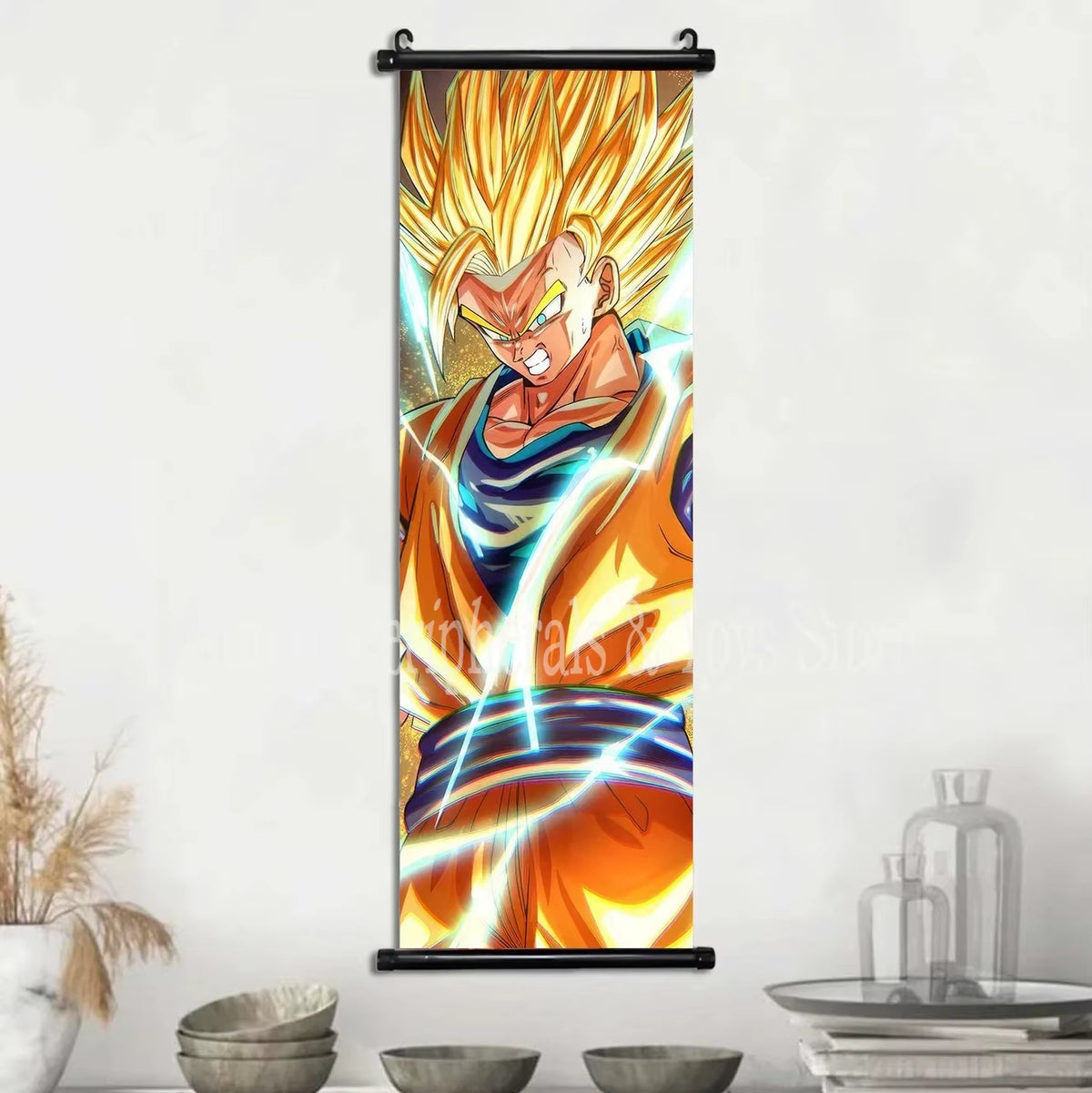 Cuadro Lienzo Colgante Anime de acción - Póster Pergamino Super Saiyan