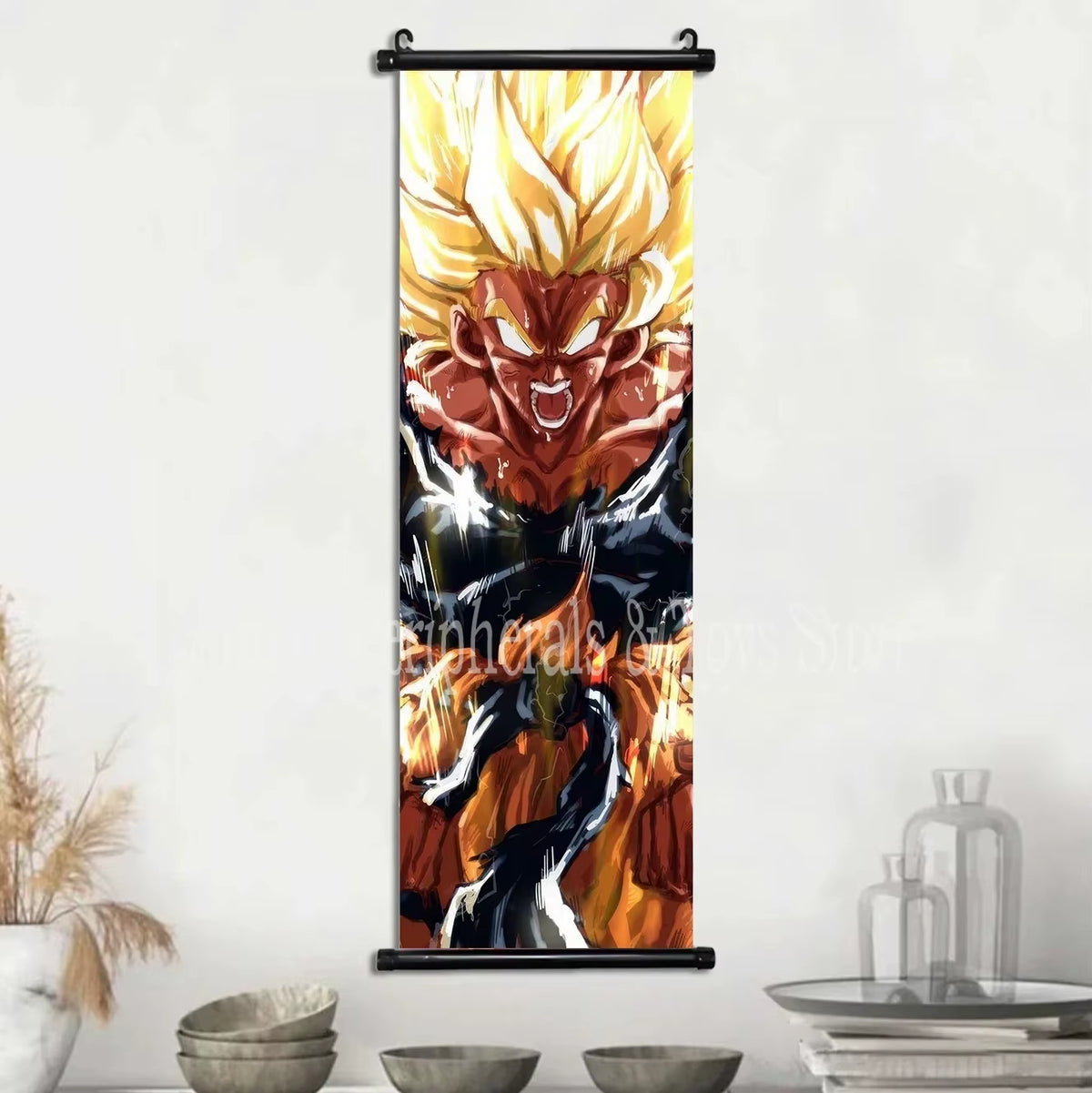 Cuadro Lienzo Colgante Anime de acción - Póster Pergamino Super Saiyan