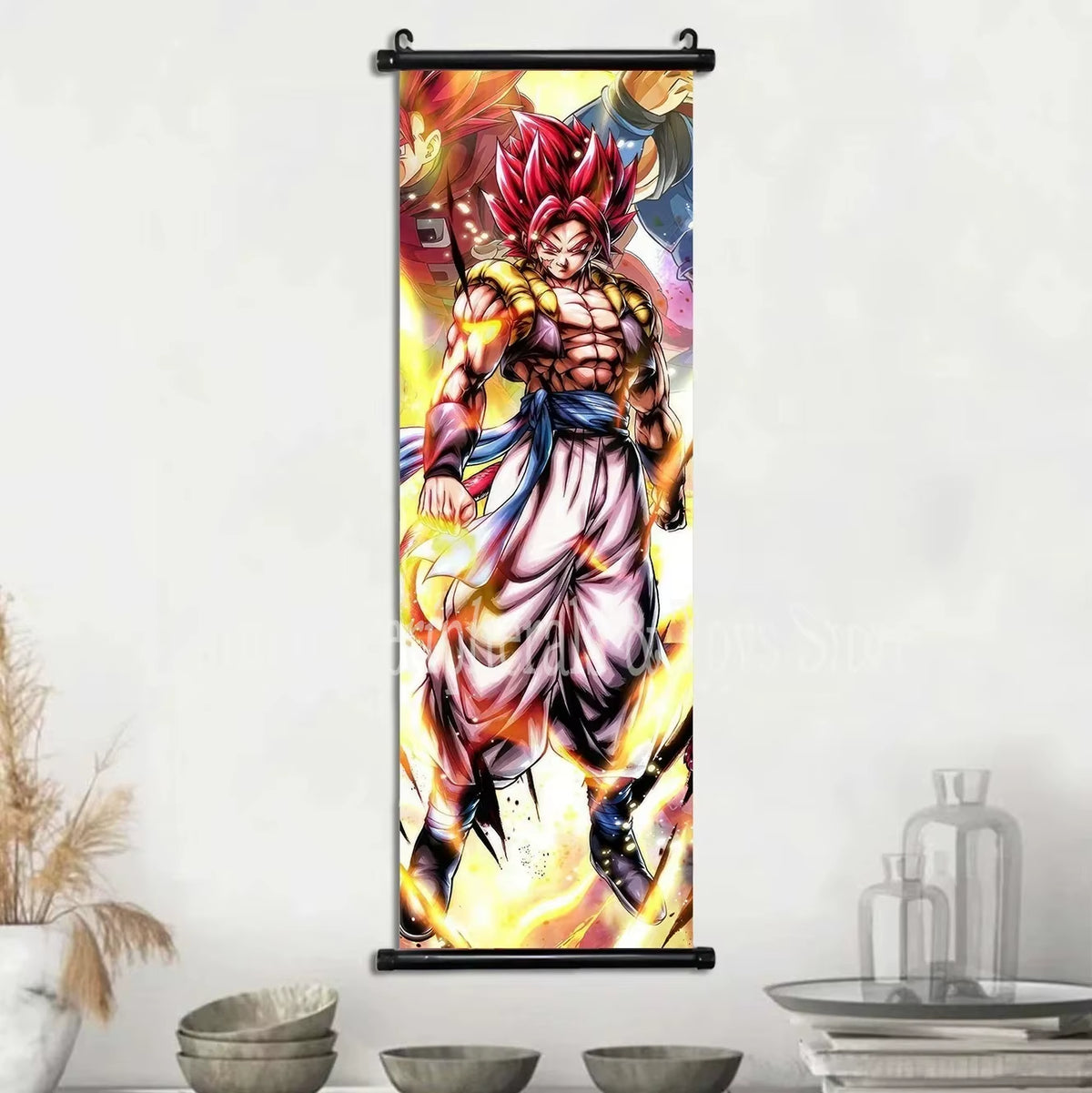 Cuadro Lienzo Colgante Anime de acción - Póster Pergamino Super Saiyan