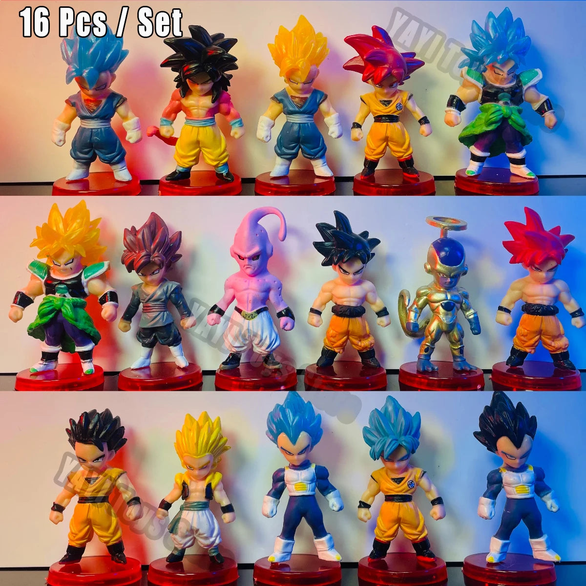 Set de Figuras Coleccionables Dragon Ball Z - Minis de Acción Goku, Vegeta, Broly y Más