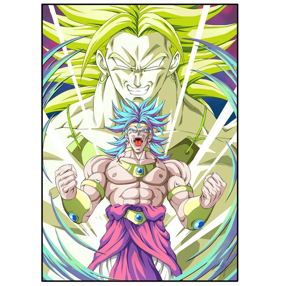 Japanese Anime Surrounding anime de accion Nº1 Poster Super Saiyan 
