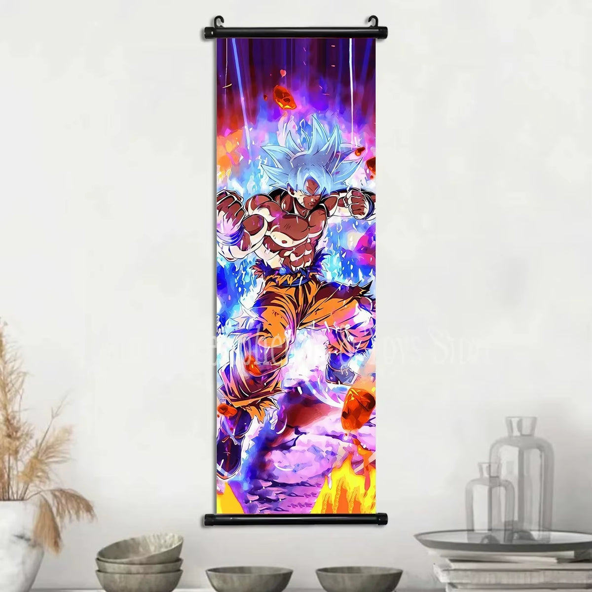 Cuadro Lienzo Colgante Anime de acción - Póster Pergamino Super Saiyan