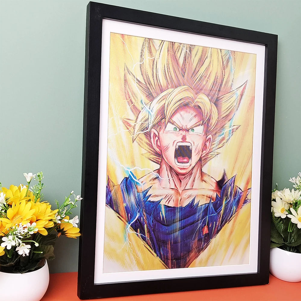Póster Lenticular 3D Anime – Efecto Dinámico Cambio de Imagen (Sin Marco)