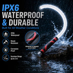 Flexible LED Flashlight Stick, 30" Bendable Mechanic Work Light, 1200LM | Rechargeable Inspection Light with 3 Modes, USB-C Charging, IPX6 Waterproof for Car Repair, under Hood and Tight Spaces