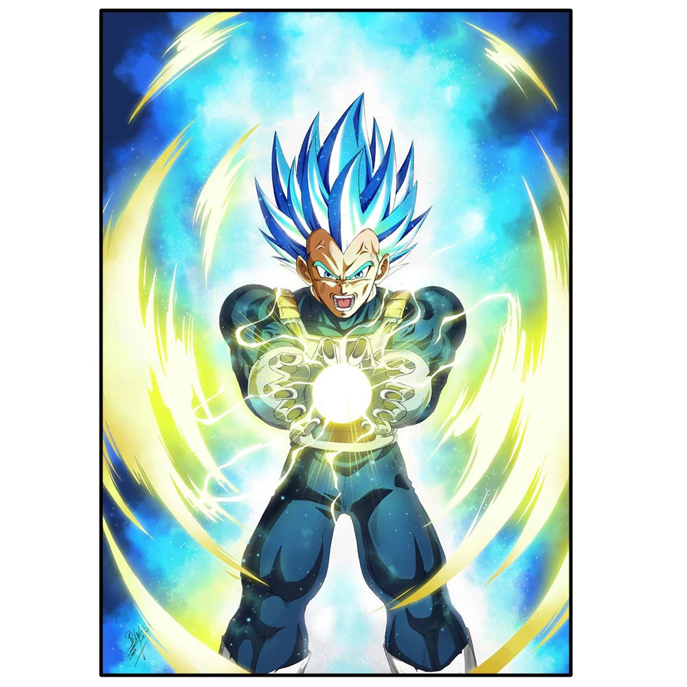 Japanese Anime Surrounding anime de accion Nº1 Poster Super Saiyan 