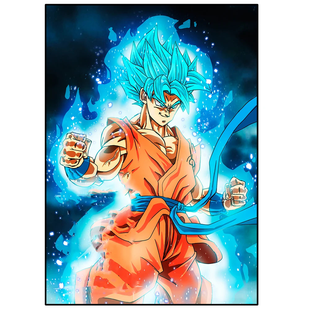 Japanese Anime Surrounding anime de accion Nº1 Poster Super Saiyan 