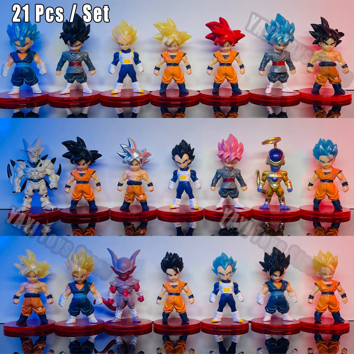 Set de Figuras Coleccionables Dragon Ball Z - Minis de Acción Goku, Vegeta, Broly y Más