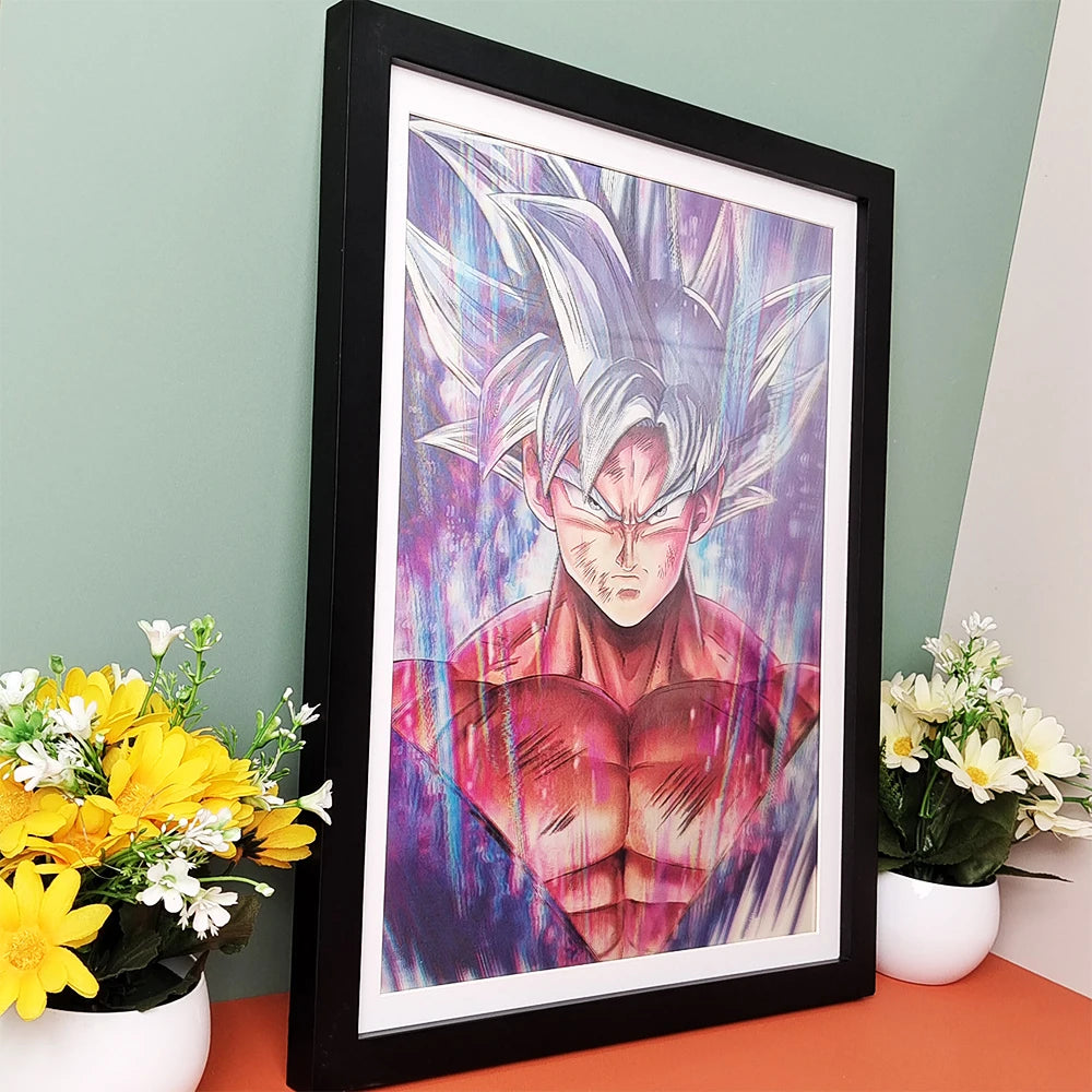 Póster Lenticular 3D Anime – Efecto Dinámico Cambio de Imagen (Sin Marco)
