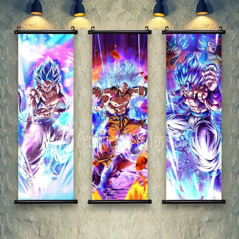 Cuadro Lienzo Colgante Anime de acción - Póster Pergamino Super Saiyan