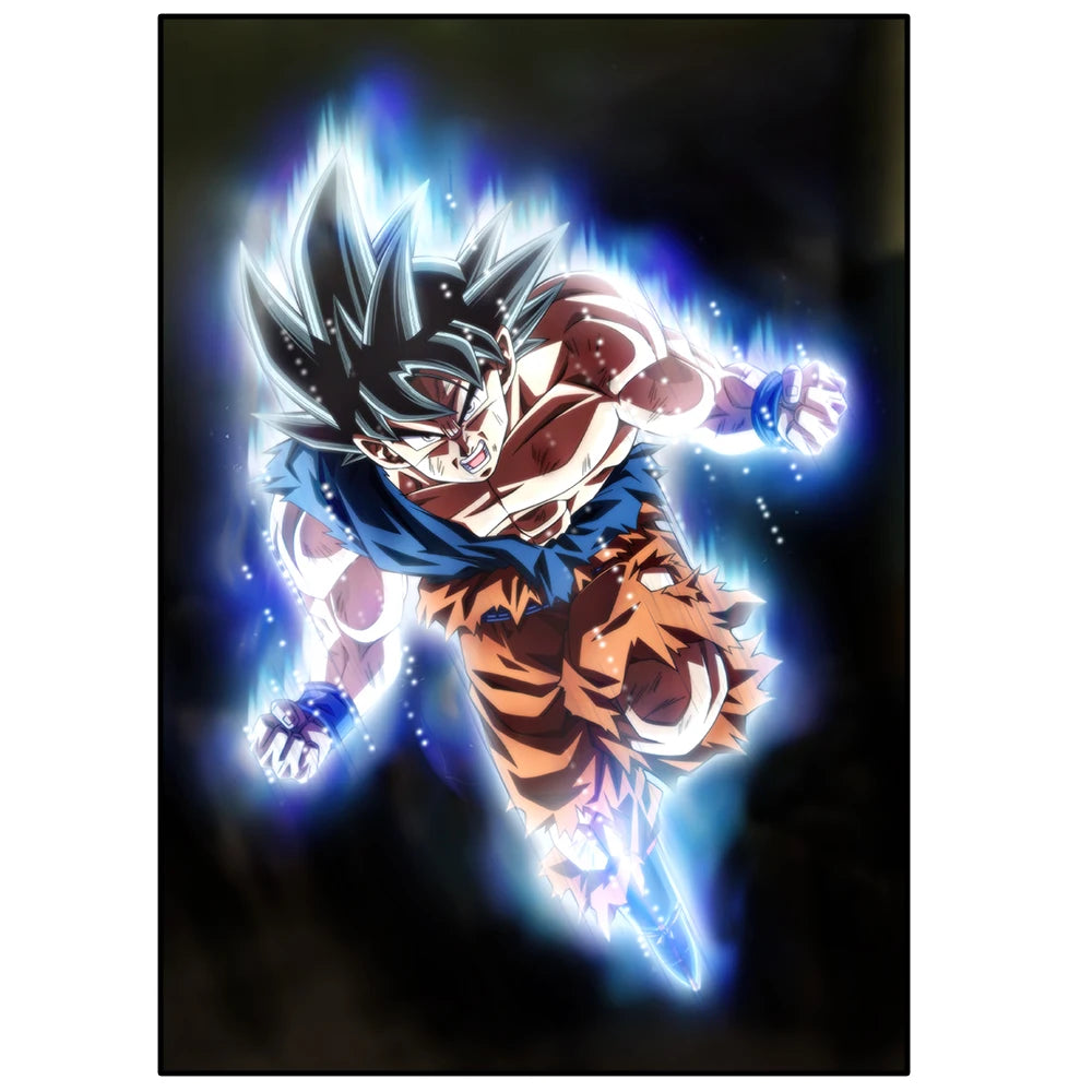 Japanese Anime Surrounding anime de accion Nº1 Poster Super Saiyan 