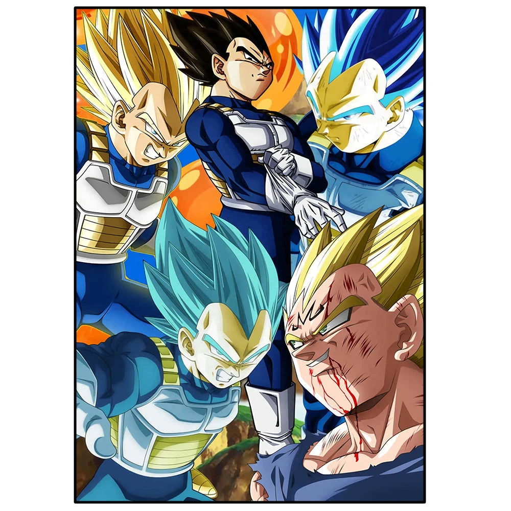 Japanese Anime Surrounding anime de accion Nº1 Poster Super Saiyan 