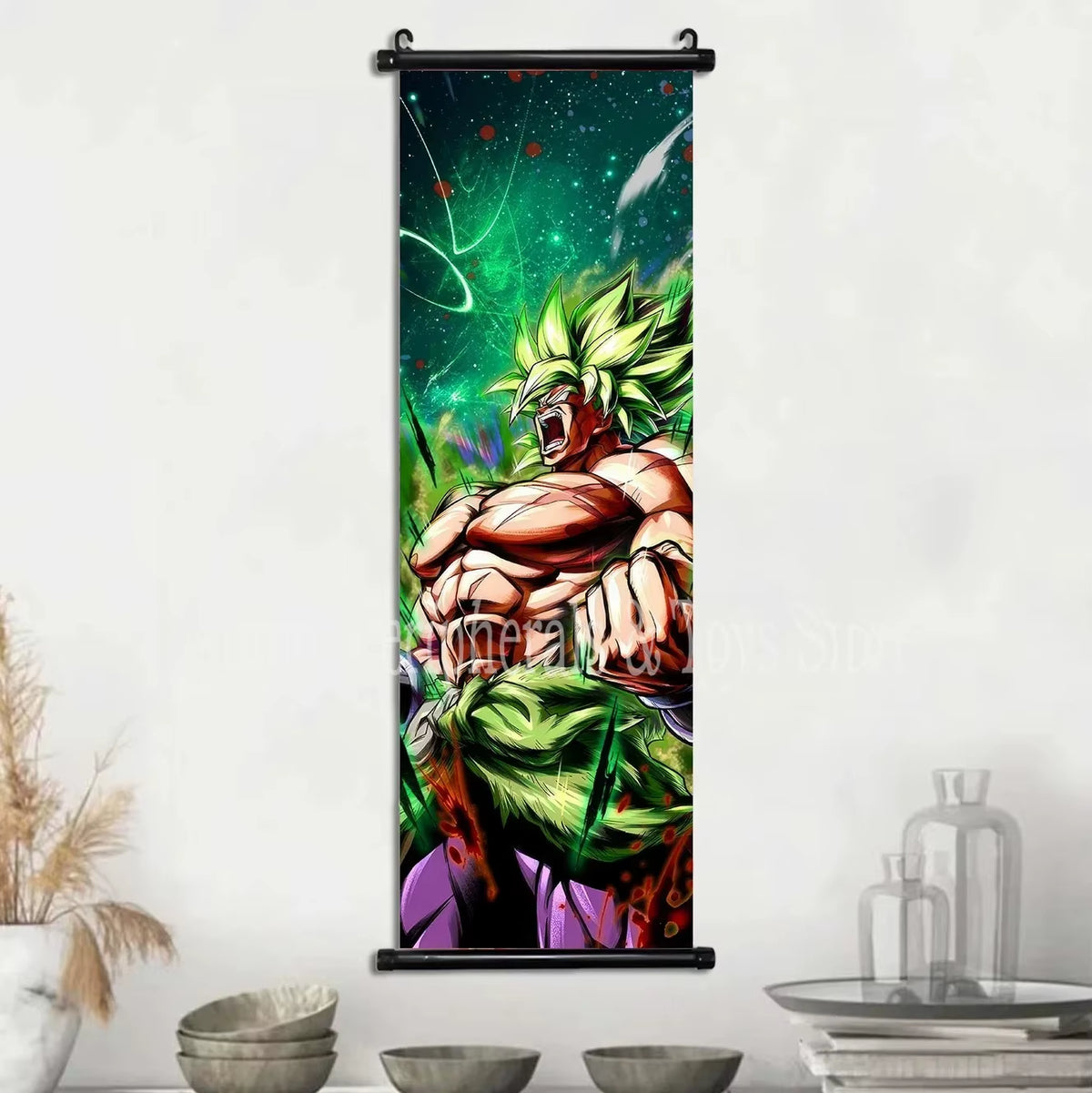 Cuadro Lienzo Colgante Anime de acción - Póster Pergamino Super Saiyan