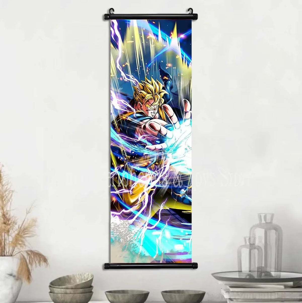 Cuadro Lienzo Colgante Anime de acción - Póster Pergamino Super Saiyan
