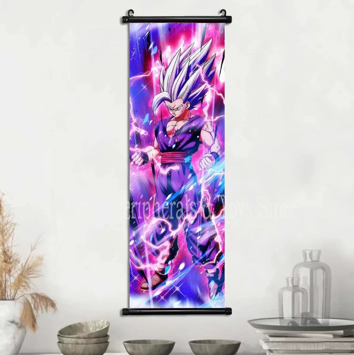Cuadro Lienzo Colgante Anime de acción - Póster Pergamino Super Saiyan